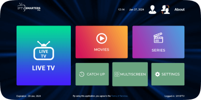 Step 4 - Click Live TV icon